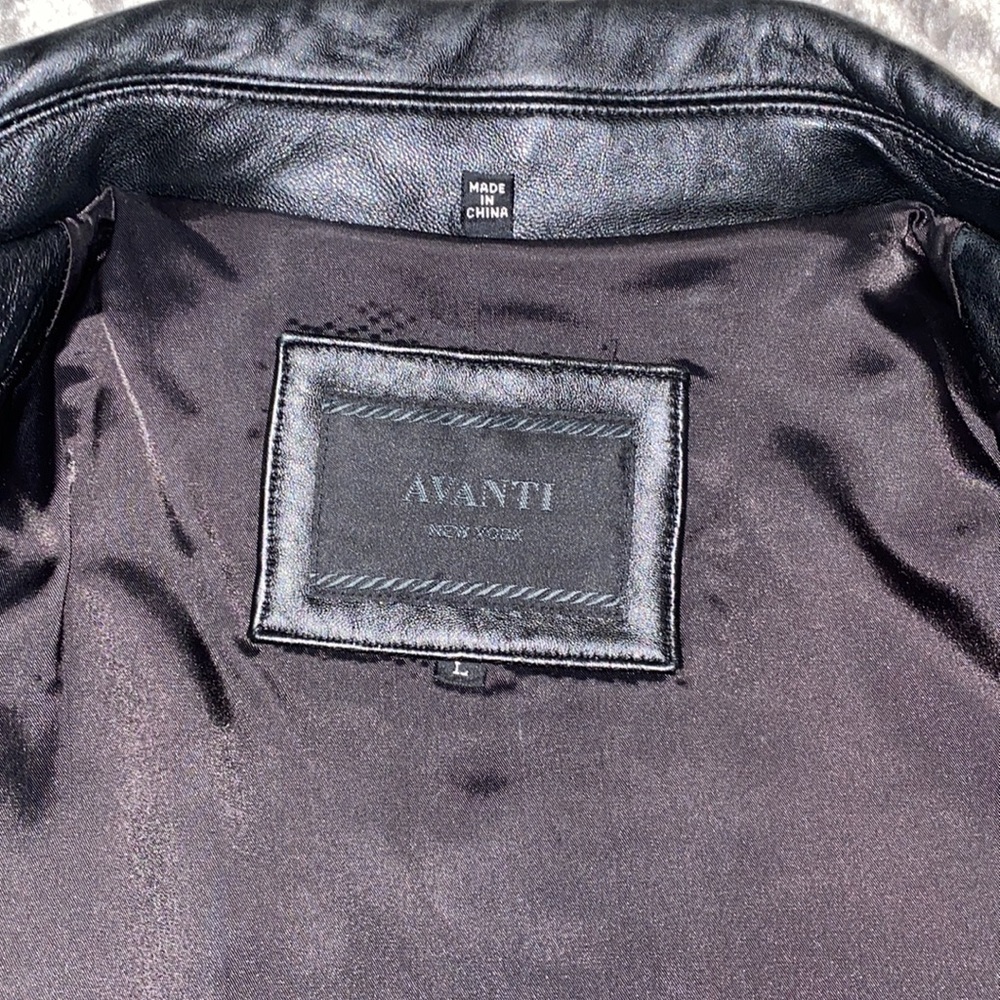 Black Faux Leather Jacket - Picture 6 of 8